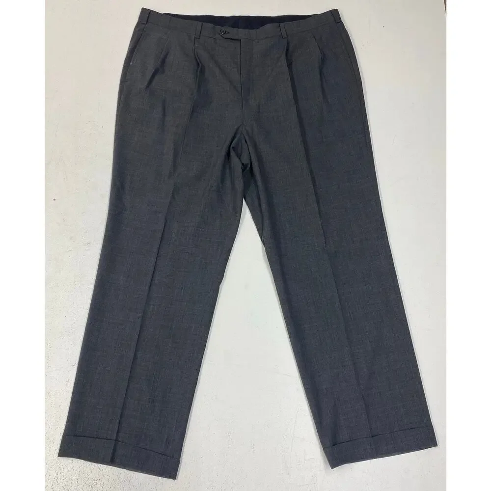 VTG Brooks Brothers Brookscool 2-piece 3-button wool pleated suit 50XL